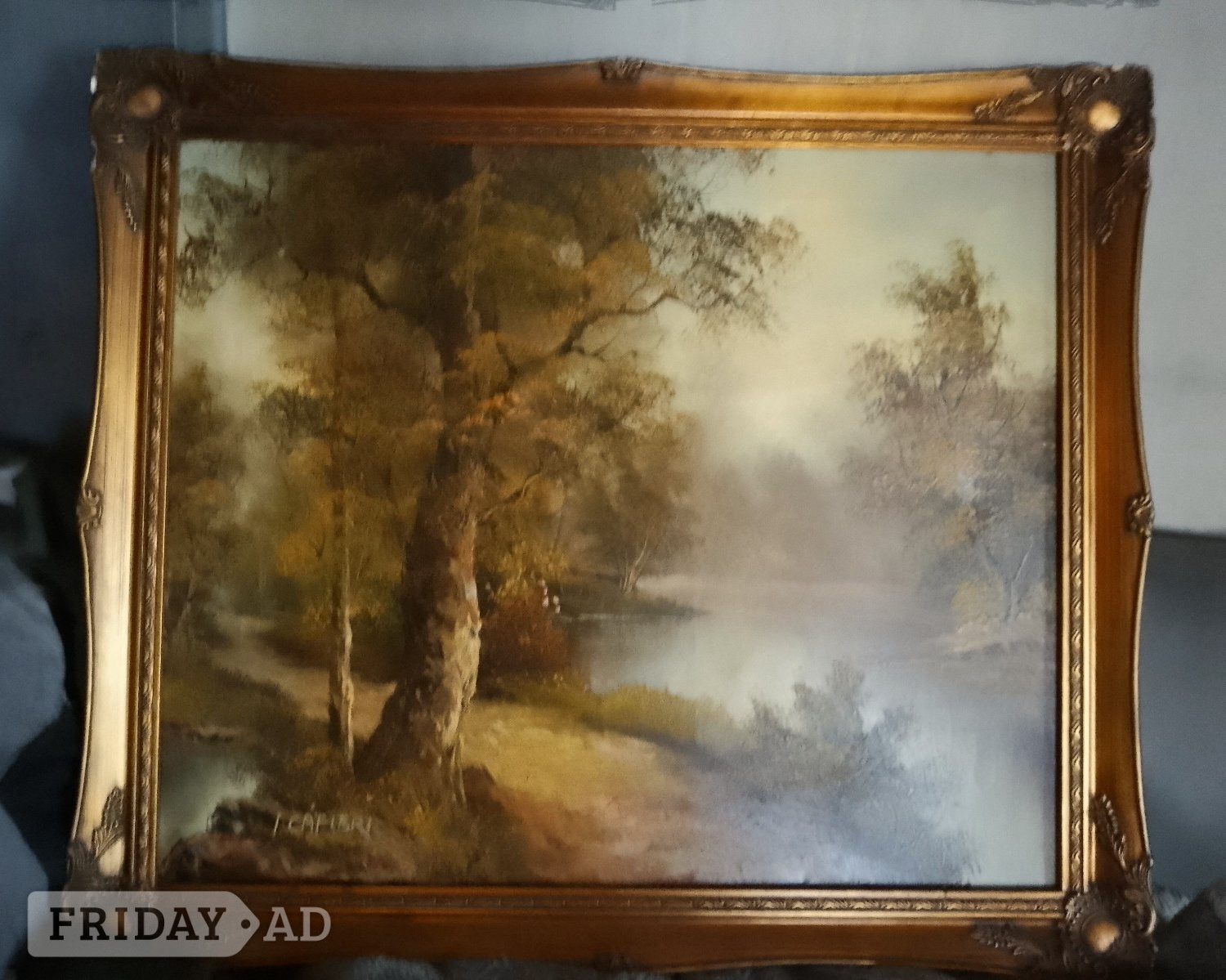 2 original I Cafier landscape oil paintings framed - Antiques & Collectables in Folkestone