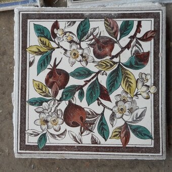 24 Old Pre-Used Ceramic Tiles by Original Styles