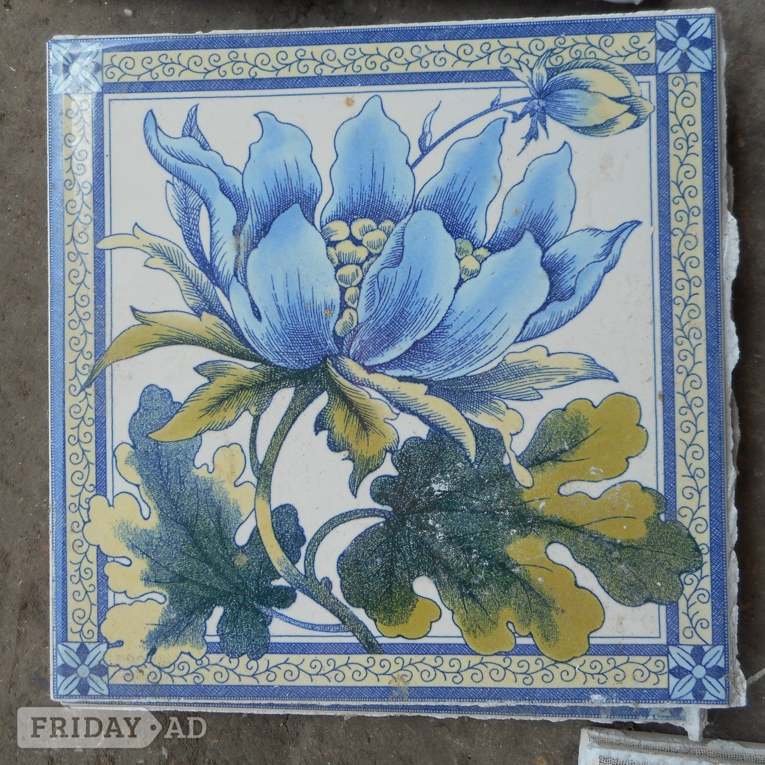 24 Old Pre-Used Ceramic Tiles by Original Styles