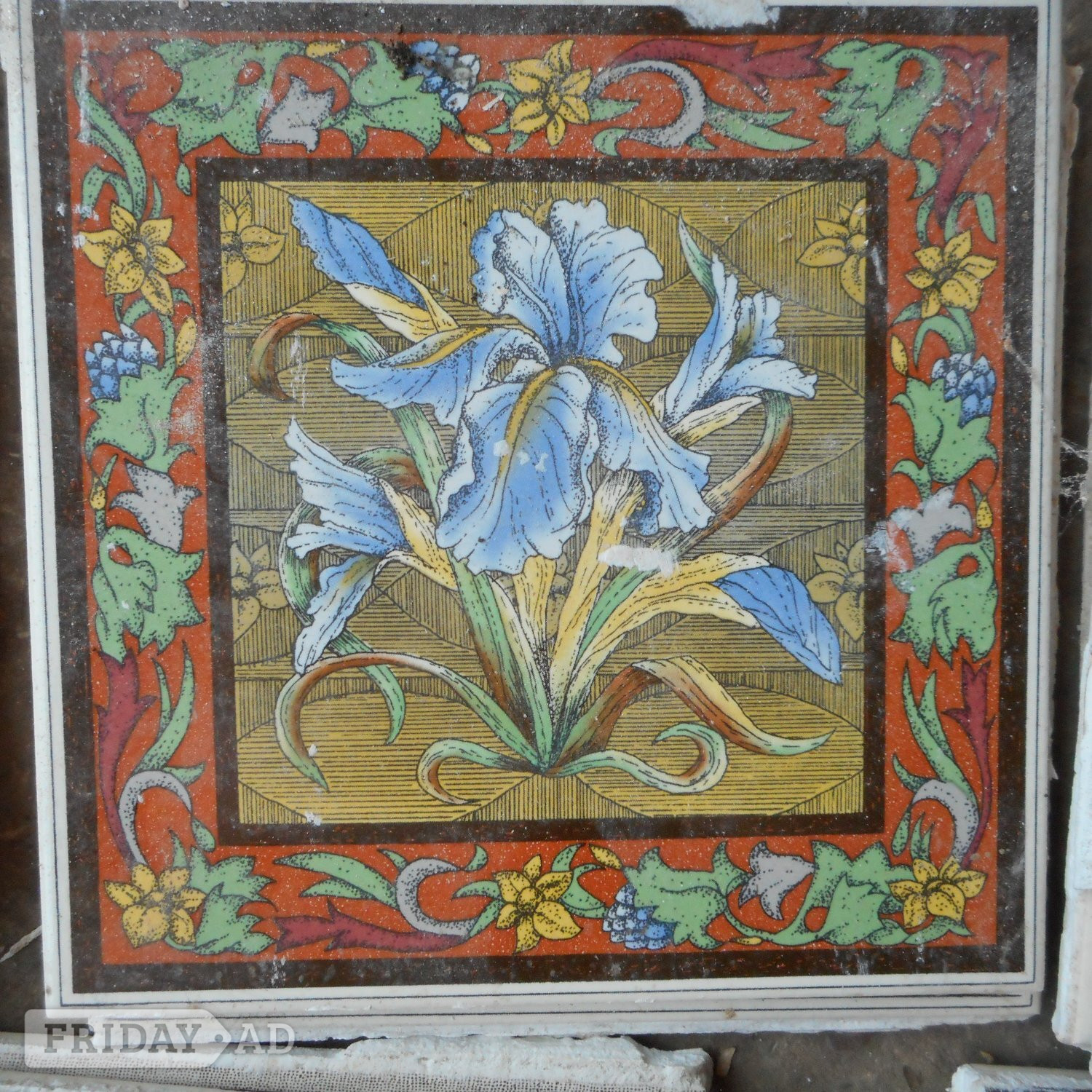 24 Old Pre-Used Ceramic Tiles by Original Styles - Home Decor