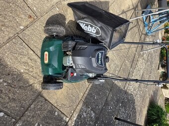 Web lawn mower like new petrol 