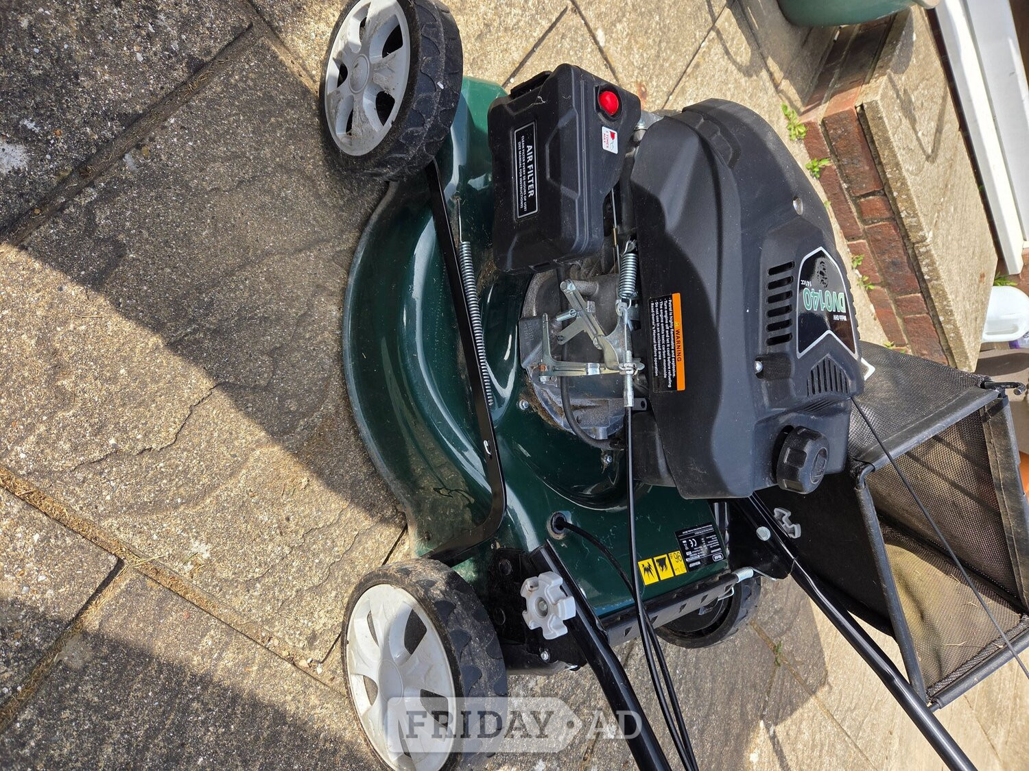 Web lawn mower like new petrol 