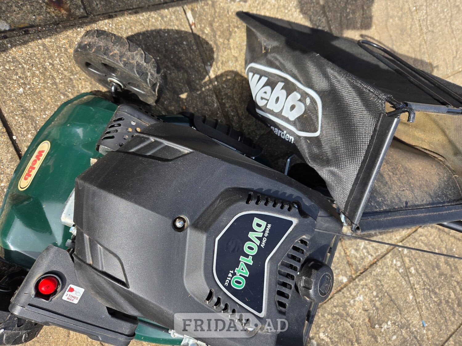 Web lawn mower like new petrol  - Garden