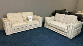 Premium Cream 3+2 Sofa Set | Brand New | Same Day Delivery