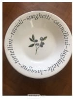 4 X pasta bowls - 10” diameter .      Calls only