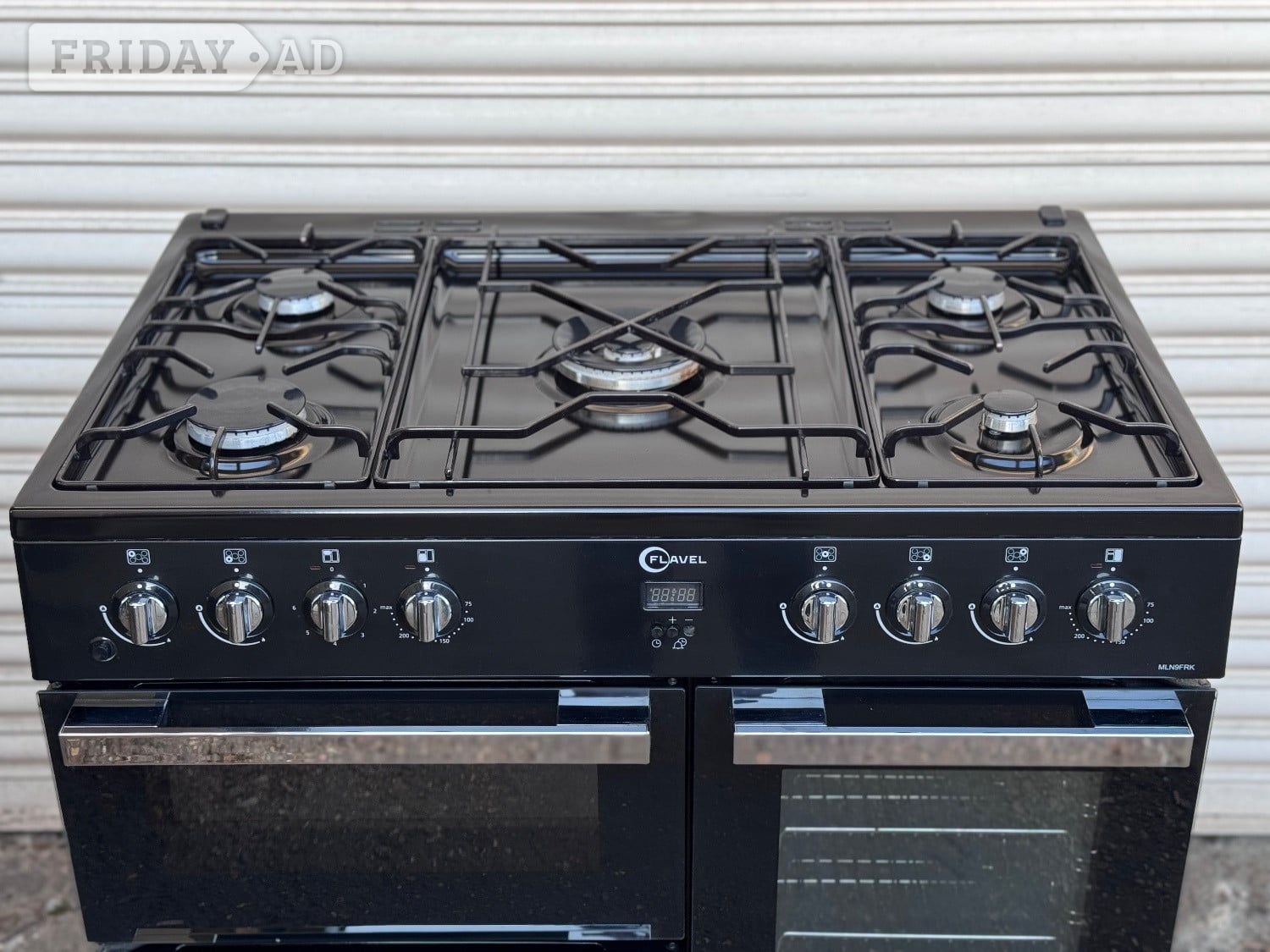 Romford Flavel dual fuel gas range cooker 90cm fsd black 3 months warrant