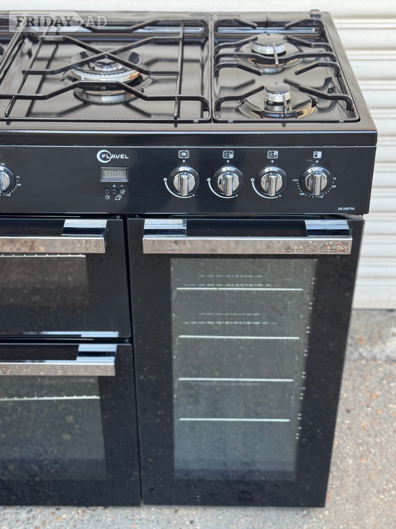 Flavel dual fuel gas range cooker 90cm fsd black 3 months warrant - Home Appliances