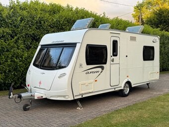 Lunar Quasar 534 2012 4 Berth Caravan with Fixed Bed and Motor Movers