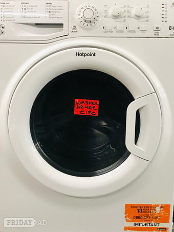 Hotpoint 8KG wash & 6KG dry super wash washer dryer 