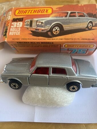 Matchbox Rolls Royce Silver Shadow with box