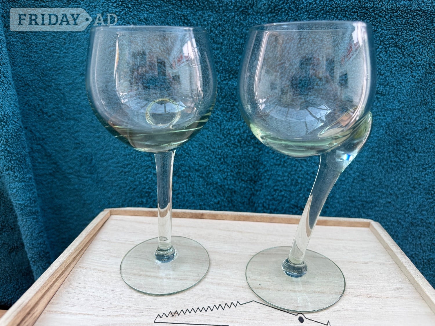 5 x Big Five Crafts Wine Glasses with Wooden Boxes, 3L, 2M - Cookware & Dining