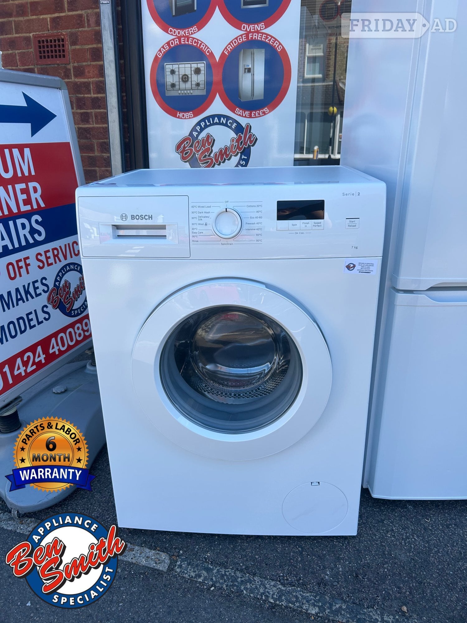 BOSCH SERIES 2 7KG WASHING MACHINE in St. Leonards-On-Sea
