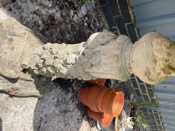 antique bird table