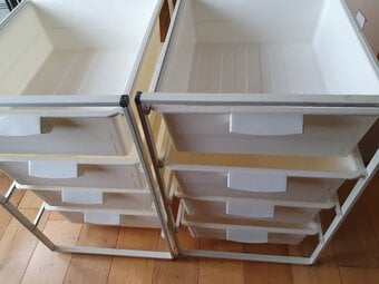 IKEA Antonius storage system with drawers 2 x 4 draw units