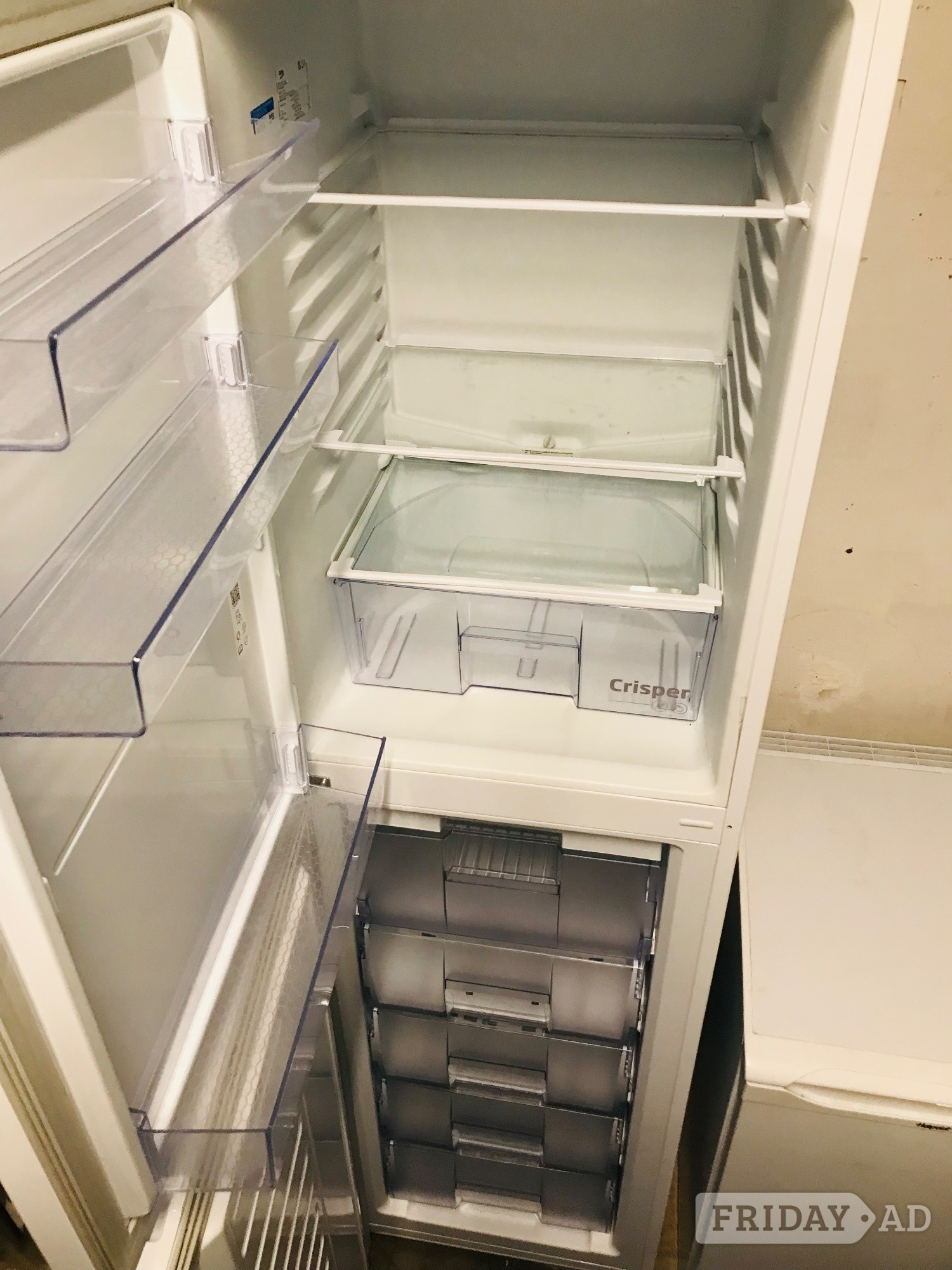 Beko 2M tall fridge freezer as new 