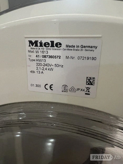 Arundel Miele Novotronic W1613 Freestanding Washing Machine