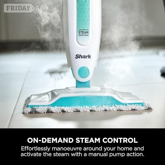 Shark Steam Mop, Lightweight Steam Mop for Hard Floors