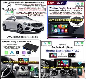 MERCEDES UK & EUROPEAN VEHICLE SATELLITE NAVIGATION MAP UPDATES.