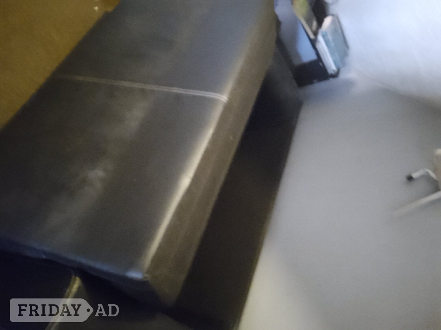 Folkestone Black faux leather sofa bed  reduced 