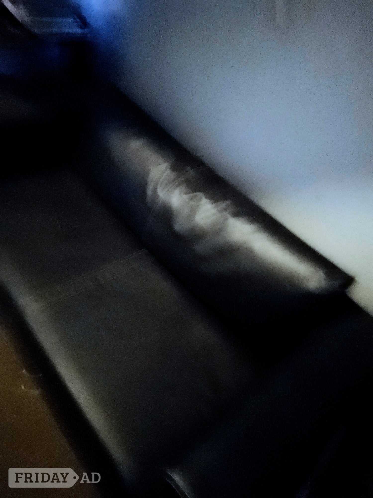 Black faux leather sofa bed  reduced  - Furniture in Folkestone