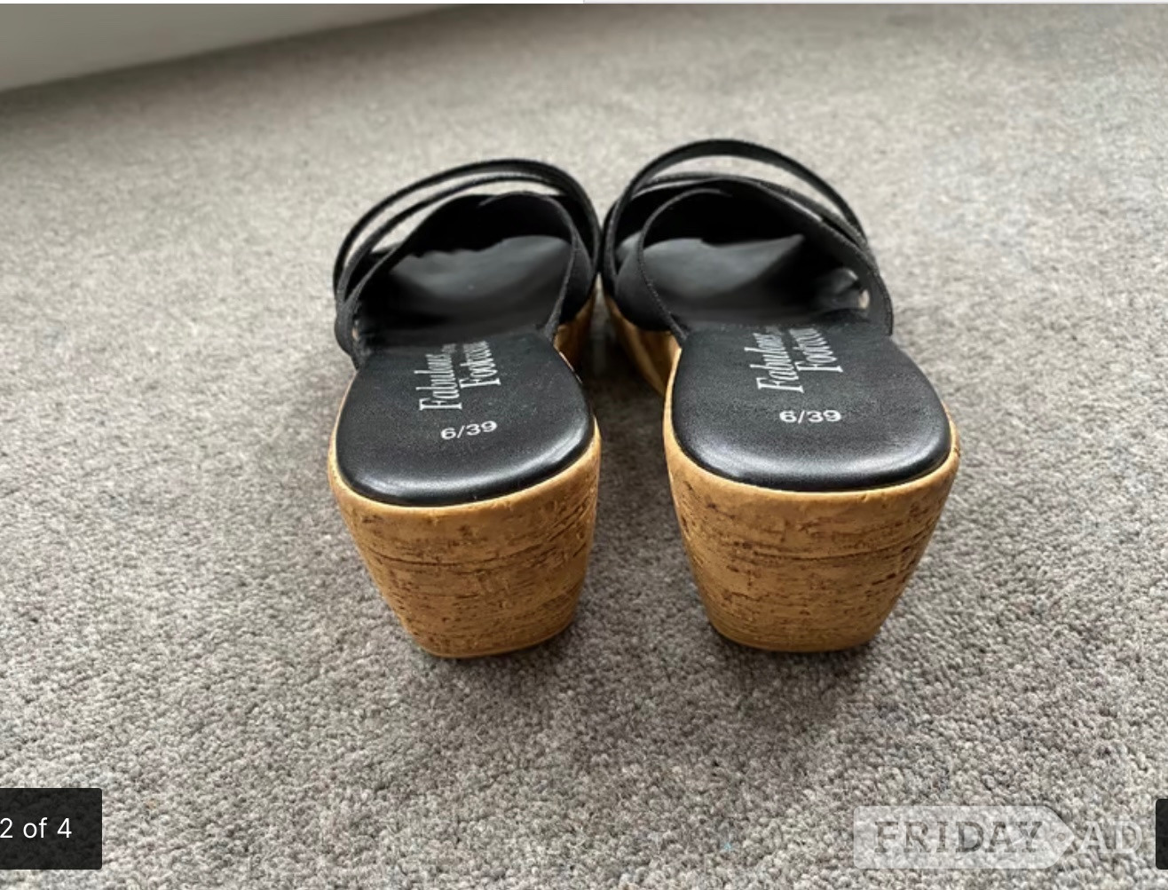 Ladies Cork Wedges size 6