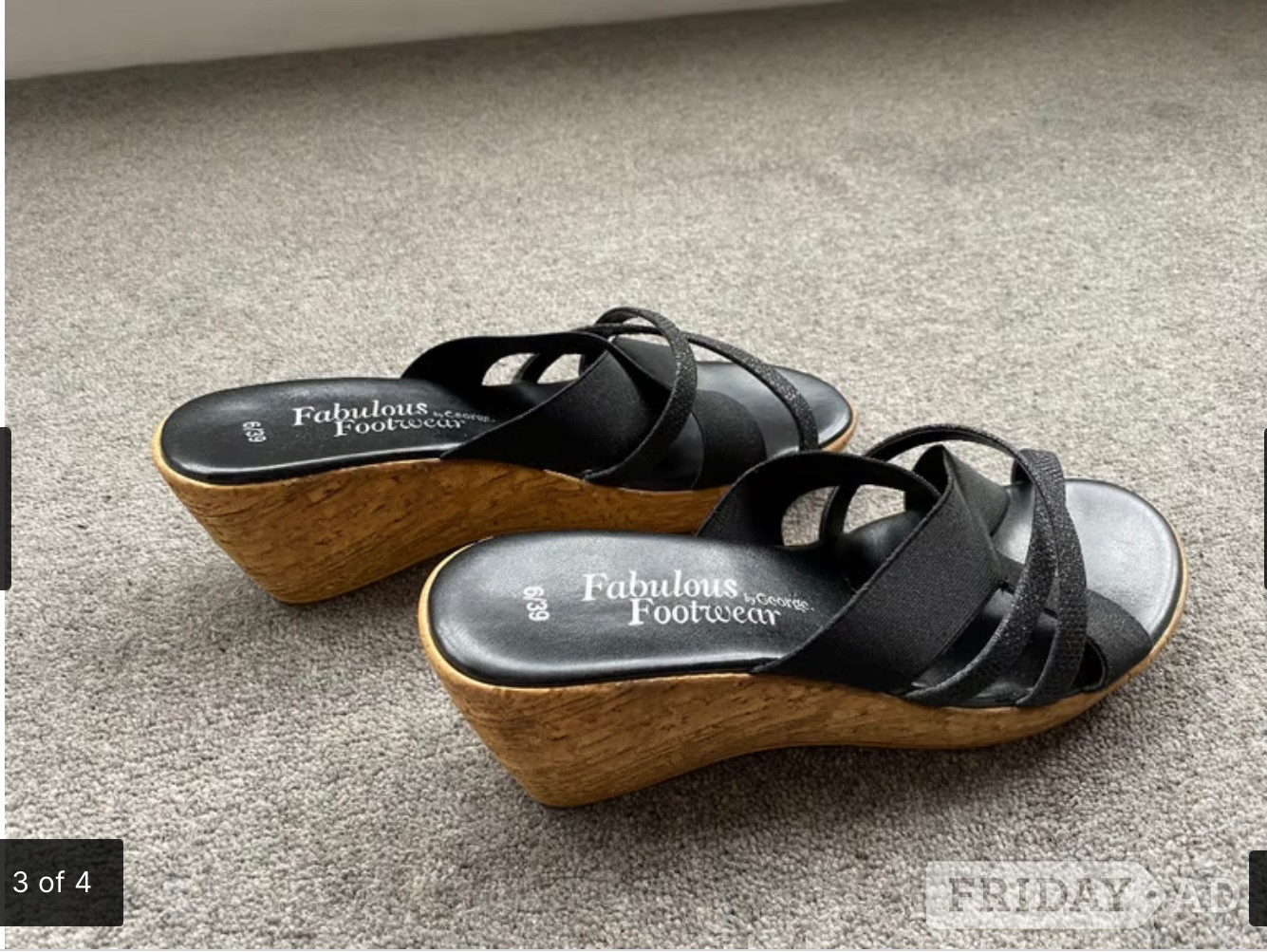Croydon Ladies Cork Wedges size 6