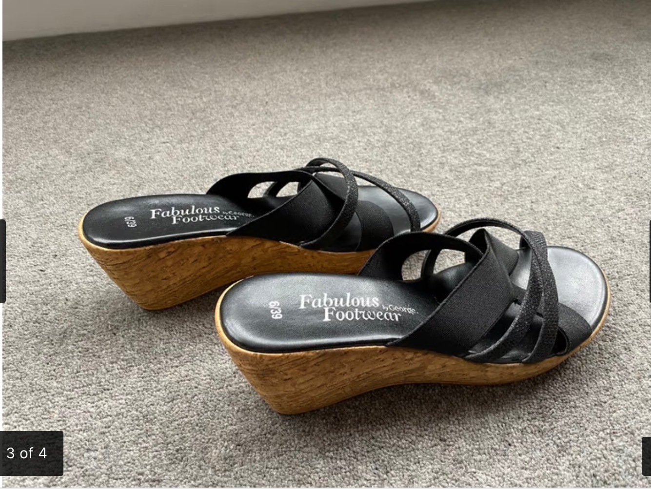 Croydon Ladies Cork Wedges size 6