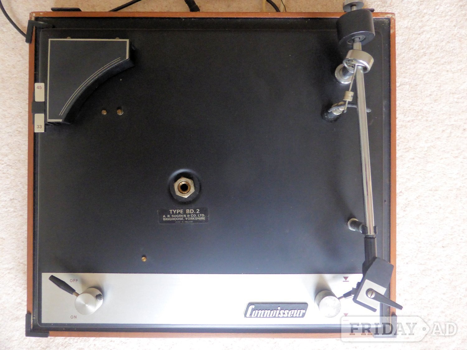 Connoisseur BD2/SAU2 Vintage HFi record deck