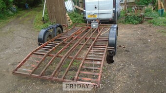 Car Traailer 16 ft bed 6ft wide between wheels With winch