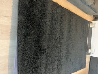 Charcoal grey rug 160 x 240 cm