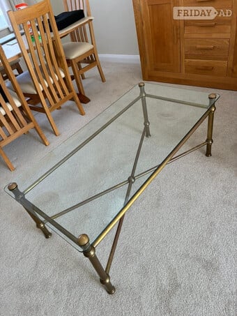 Antique Brass Coffee Table