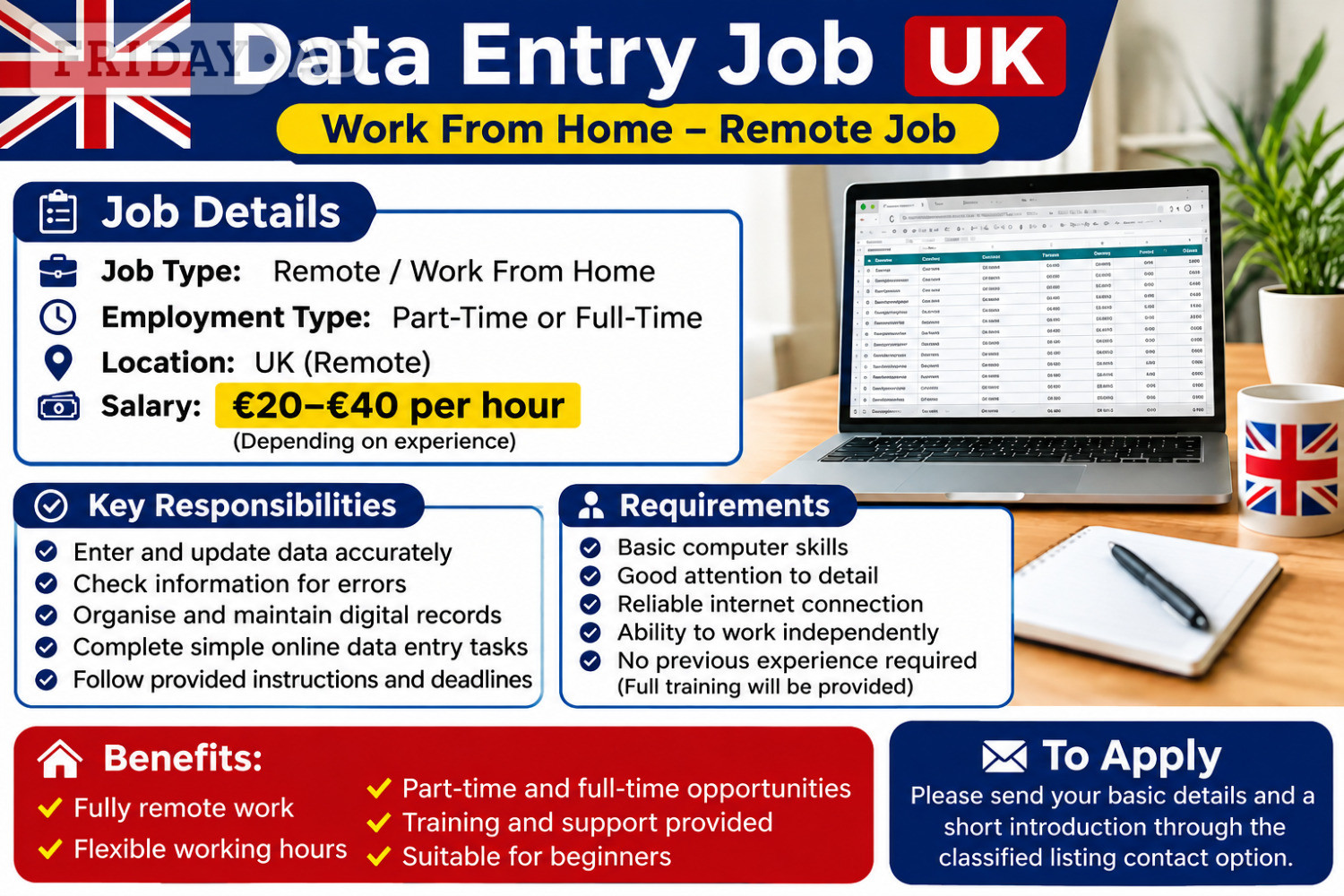 Remote Data Entry Assistant in Abbots Langley