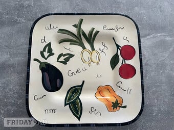 Large serving plate size approx. 38cm x 38cm great condition