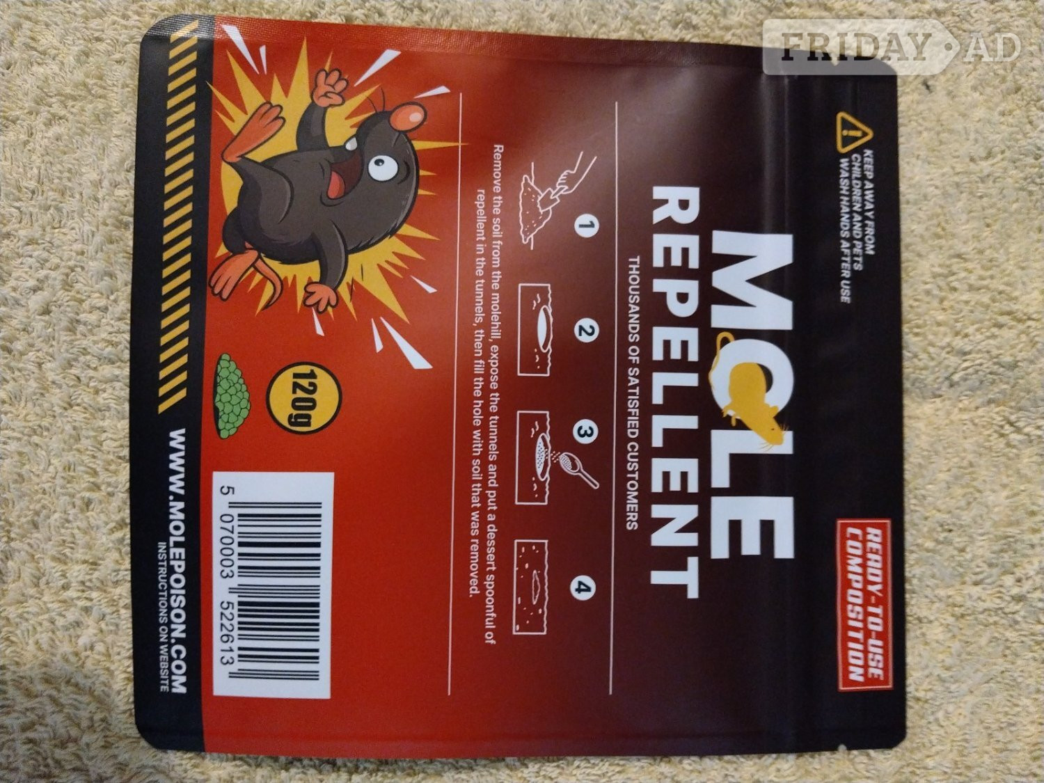Mole Repellent pellets