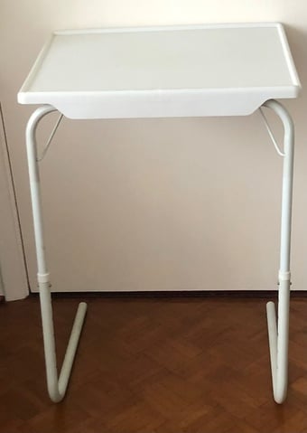 Bedside / under sofa folding table, adjustable height 
