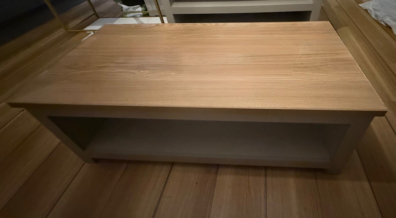 Coffee Table With Removable Glass Protective Top - Good Condition in Brighton