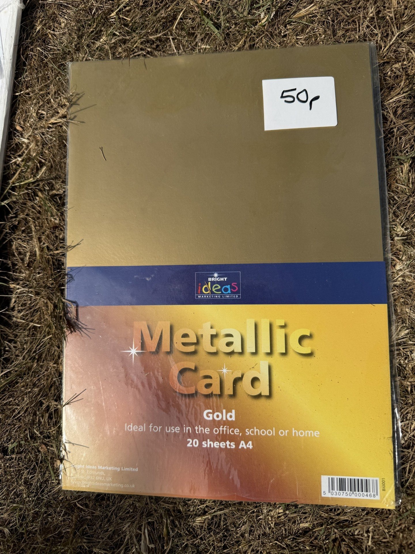 Worthing A4 Gold paper, new packet.
