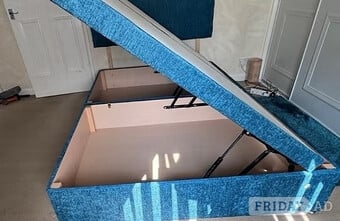 DOUBLE- SIDE LIFT DIVAN OTTOMAN BED WITH 20 INCH HB
