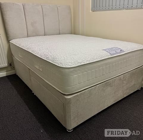 Rotherham SUPER KING -DIAMOND 1000 POCKET MATTRESS WITH BASE & HEADBOARDS 