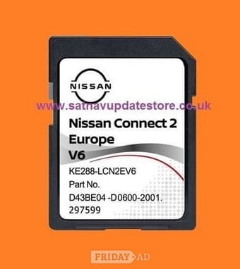 NISSAN CONNECT 2 Map SD Card 2021/22 V6 EUROPE.