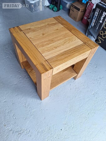 Solid Oak square coffee table