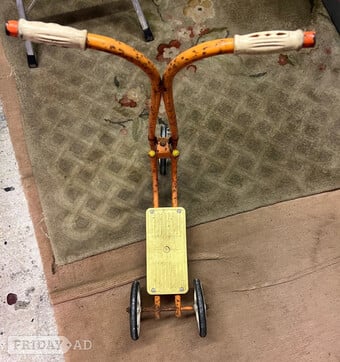 Vintage Triang scooter for restoration