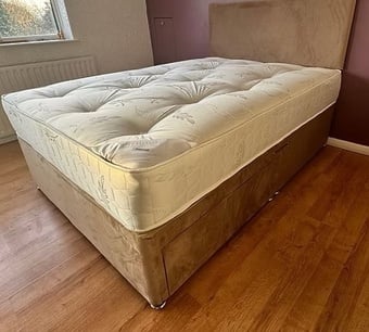 SUPER TUFT ORTHOPAEDIC DIVAN BASE AND 10/11 INCH MATTRESS -DOUBLE