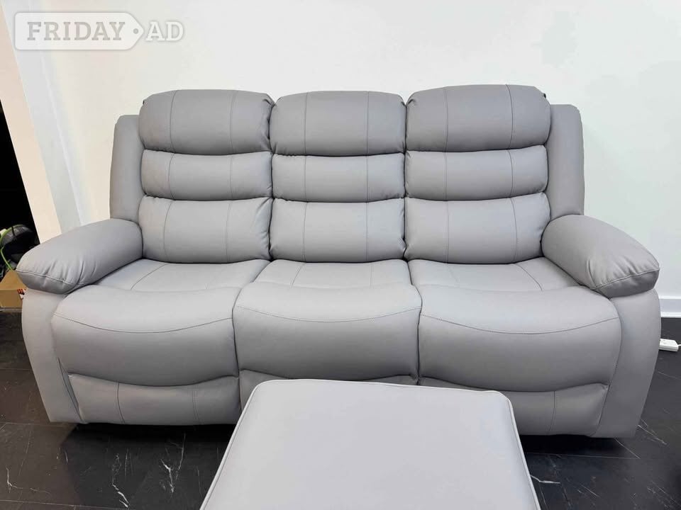Stockport Roma Leather Recliner Sofa Set - 3+2 Seater Sofa ¬ Free Drop