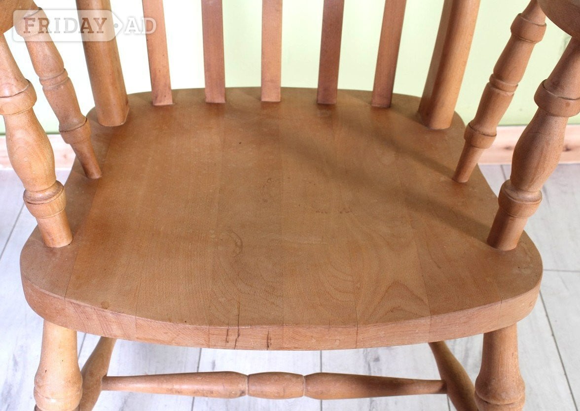 Delivery options -Solid Beech Grandfather Chair Light In Colour L