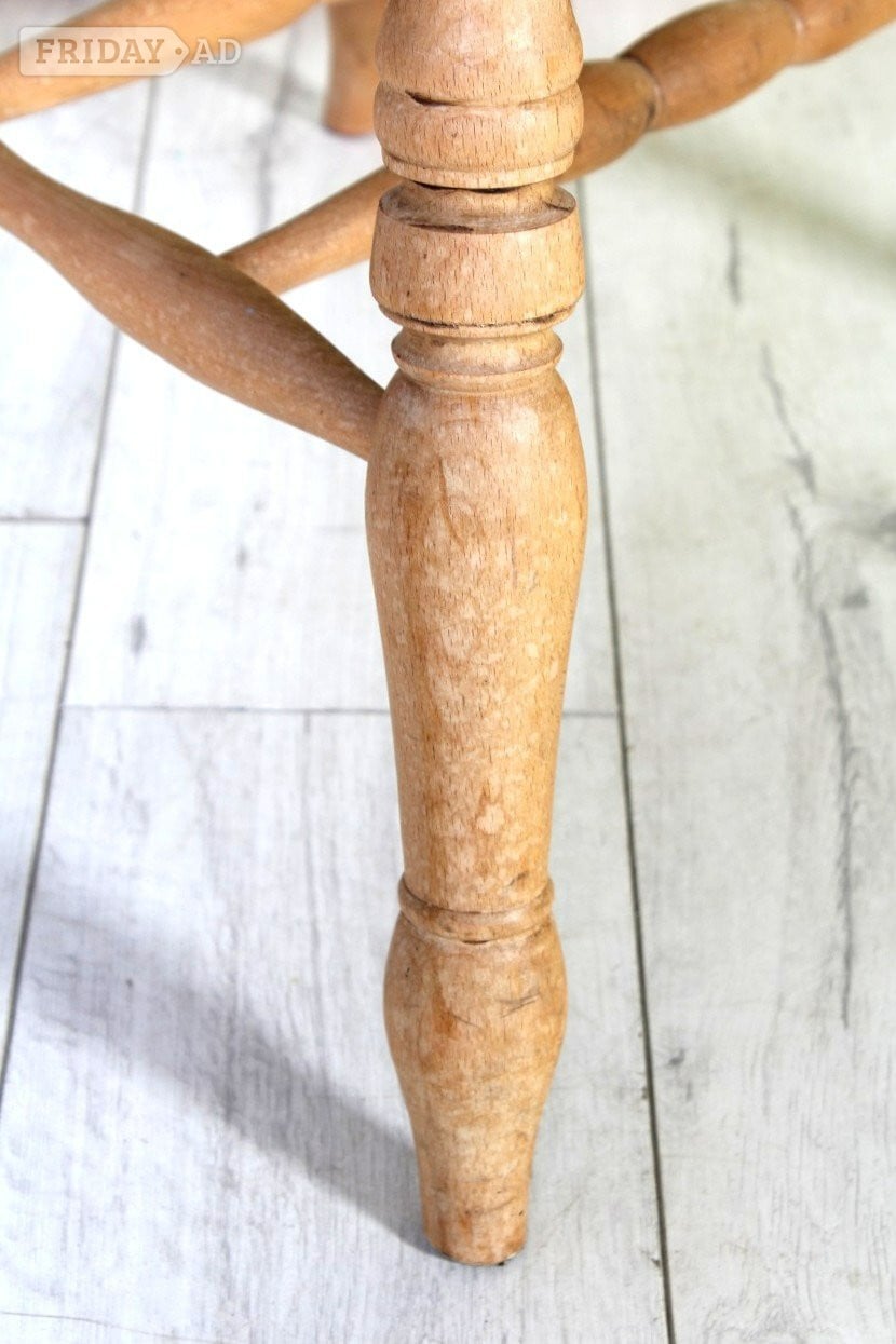 Delivery options -Solid Beech Grandfather Chair Light In Colour L - Furniture in Hailsham