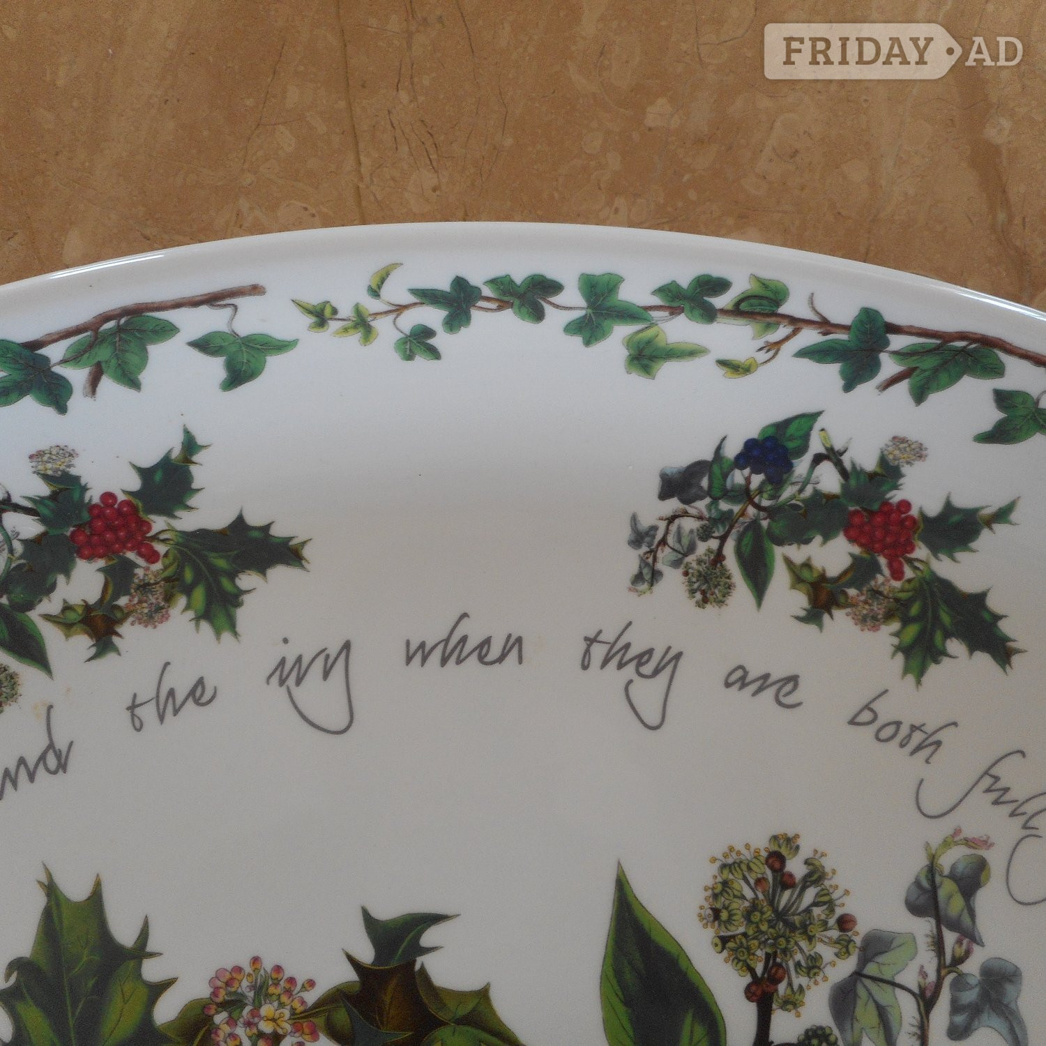 Beautiful Portmeirion Turkey Carver Tray - Cookware & Dining