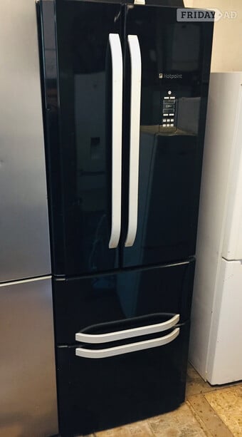 Hotpoint black multi door  frost free  fridge freezer.