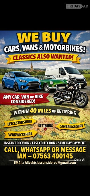 WANTED any Vehicles 