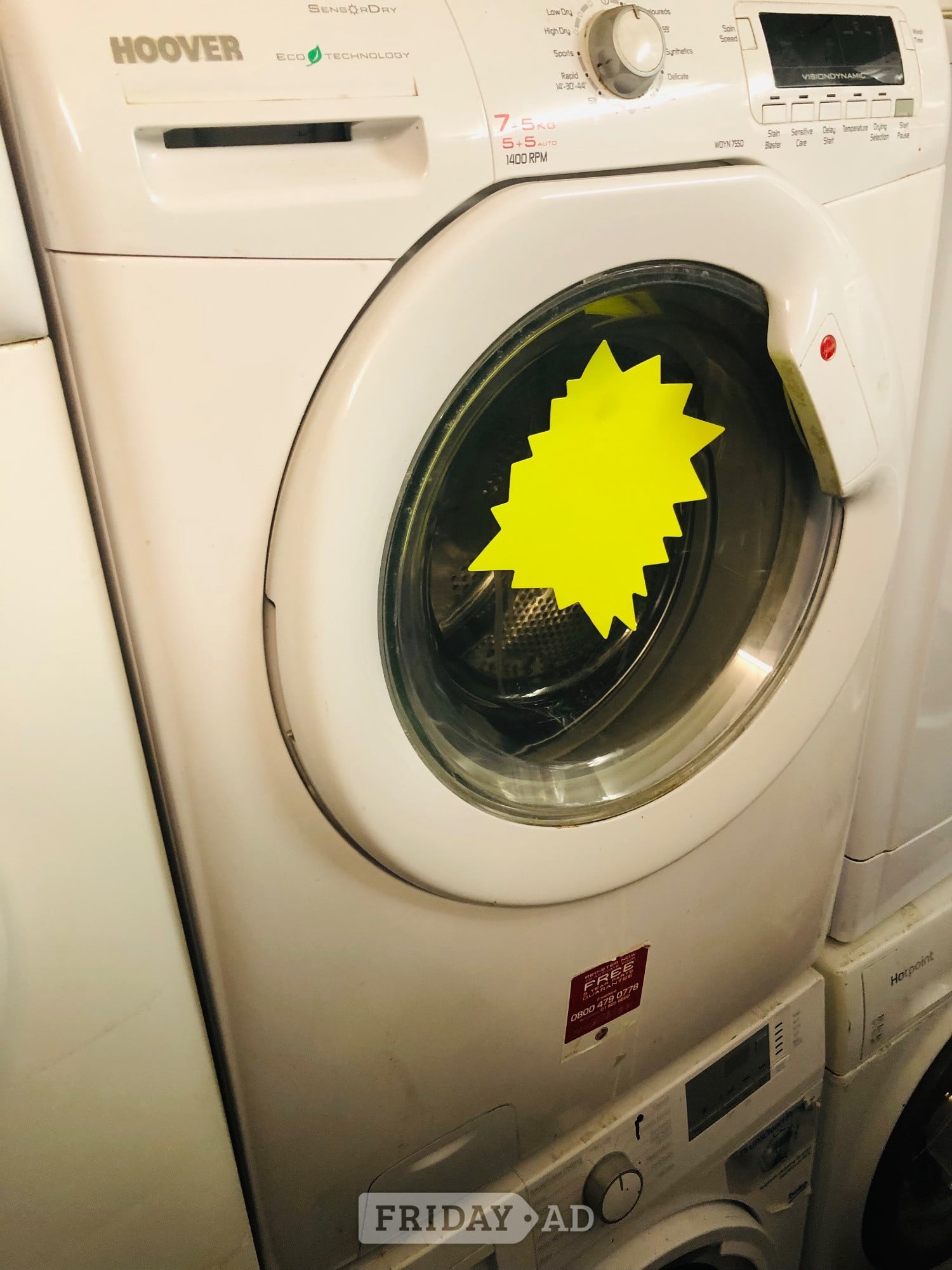 Hoover 7kg wash & 5kg dry sensor dry washer dryer  in Coventry